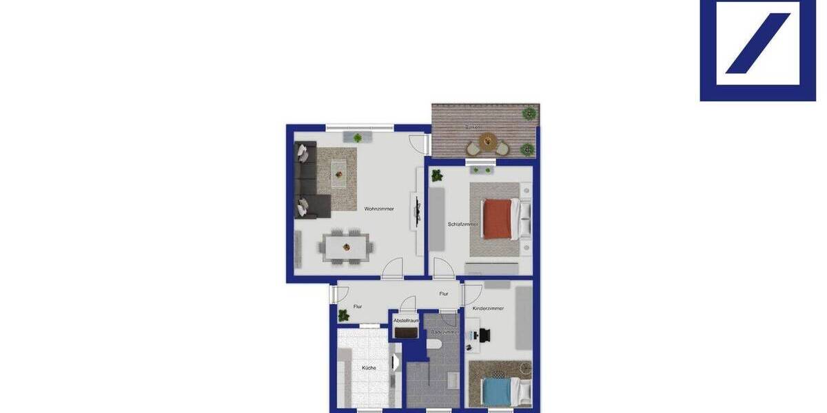 Etagenwohnung Syke - 3 Zimmer, 77 m&sup2;, 199.000&euro; | Angebot:26474969