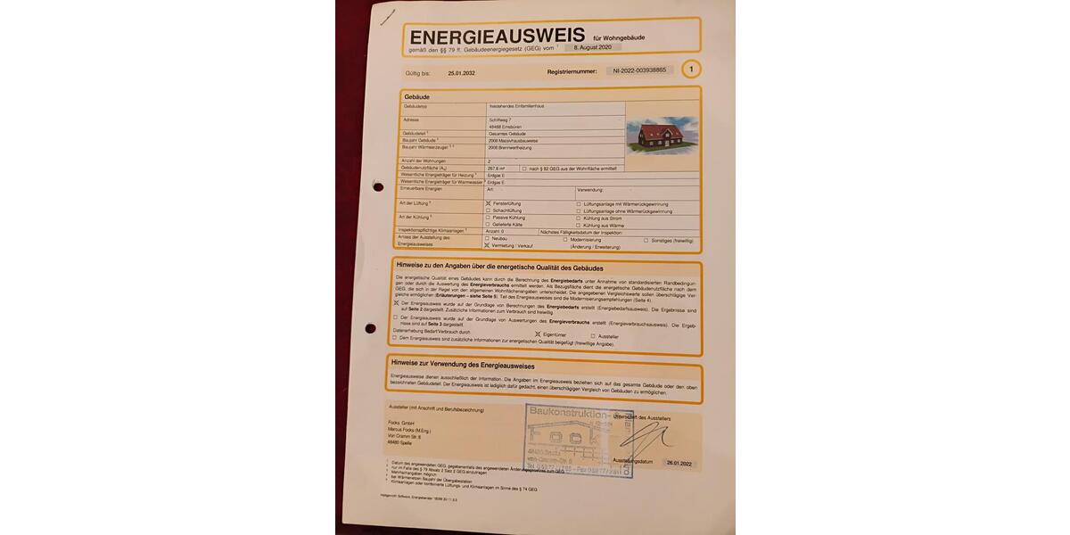 Dachgeschoßwohnung Emsbüren - 2 Zimmer, 112 m&sup2;, 650&euro; | Angebot:24699121