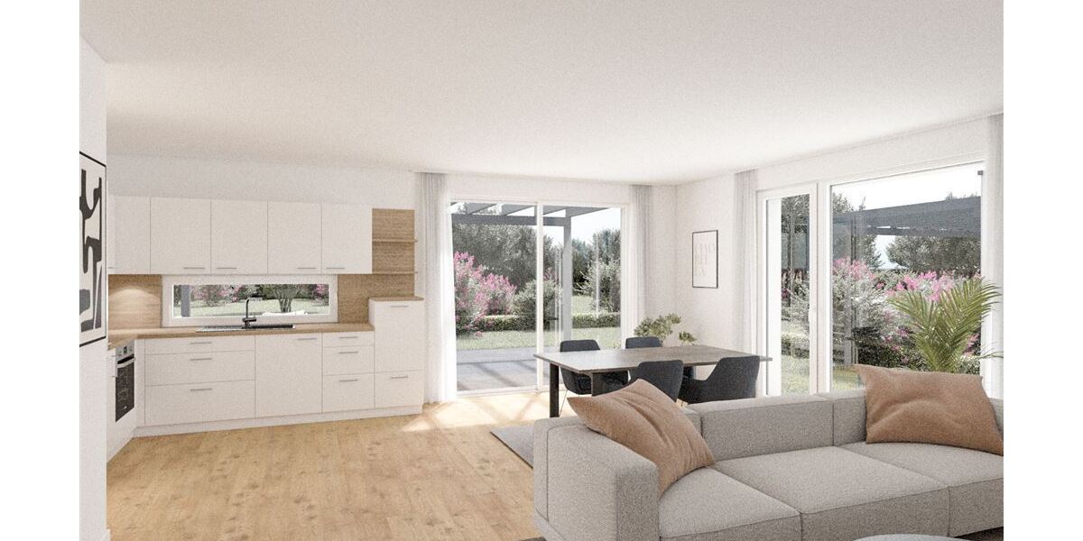 Neubau: Doppelhaus im modernen Bungalow Stil, KfW 55, mit Betreuungskonzept möglich - Doppelhaushälfte Steyerberg | Angebot:25925771