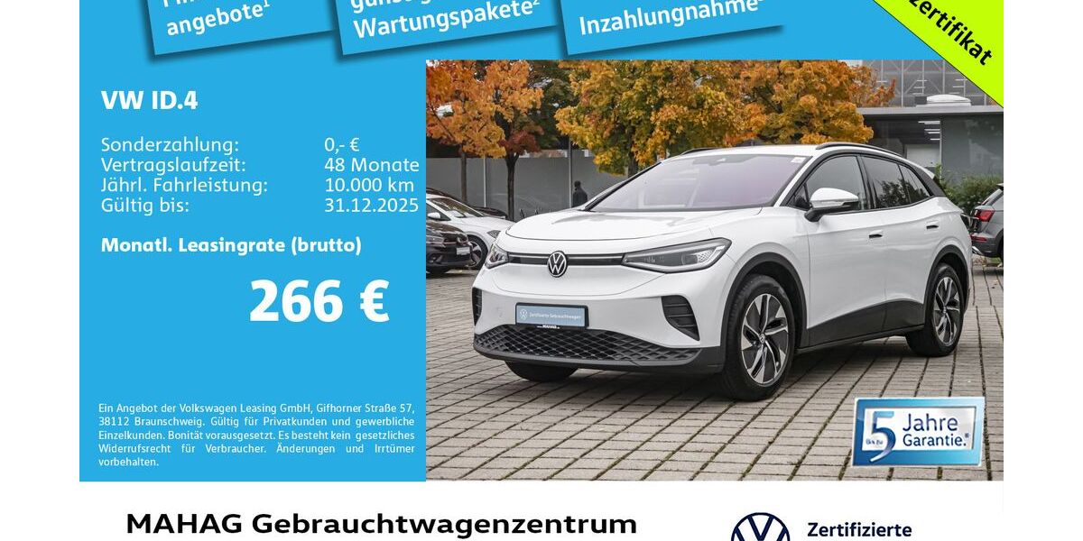 VW ID.4 4.008 km 31.497 &euro; München 80935
