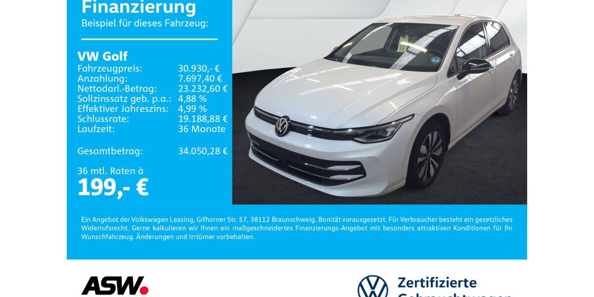 VW Golf 6.900 km 30.930 &euro; Neckarsulm 74172