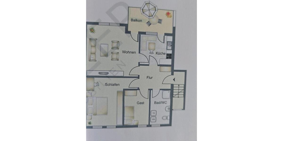 Etagenwohnung Warstein - 3 Zimmer, 86 m&sup2;, 969&euro; | Angebot:26322724