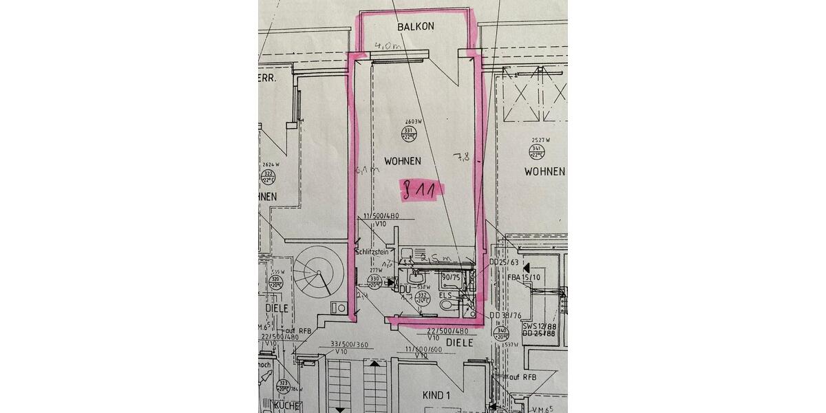 Etagenwohnung Sachsenheim - 1 Zimmer, 35 m&sup2;, 420&euro; | Angebot:26404835