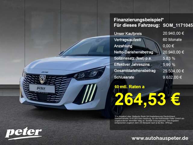 Peugeot 208 2.847 km 20.940 € Göttingen 37079
