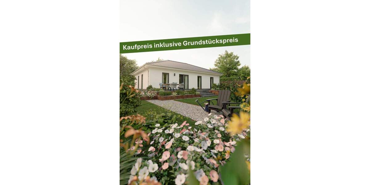 Mit Grundstück: Der Bungalow mit dem charmanten Walmdach in Kirchbauna 5 zimmer