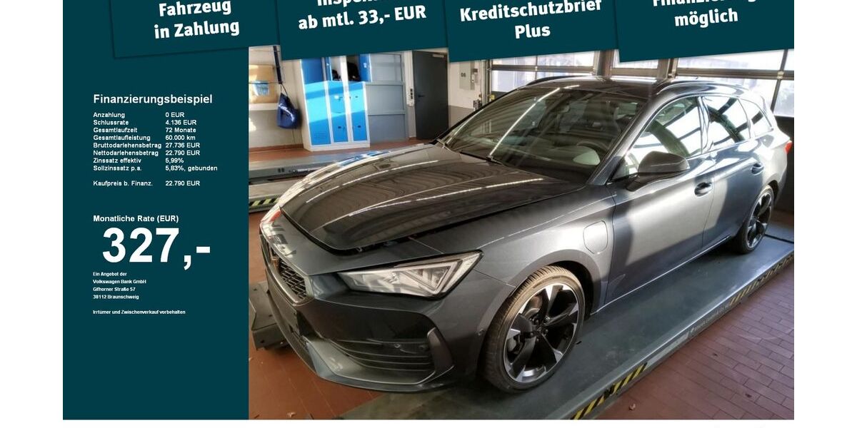 Cupra Leon 52.410 km 22.599 &euro; Kempten 87437