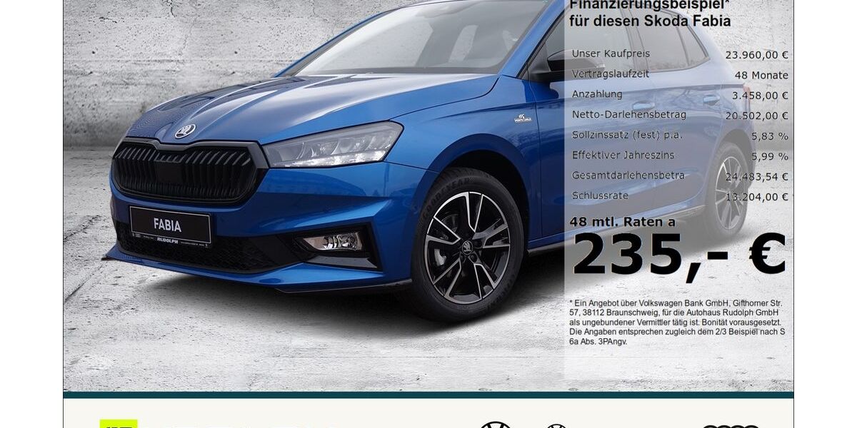 Skoda Fabia 6.500 km 20.480 &euro; Merseburg 06217