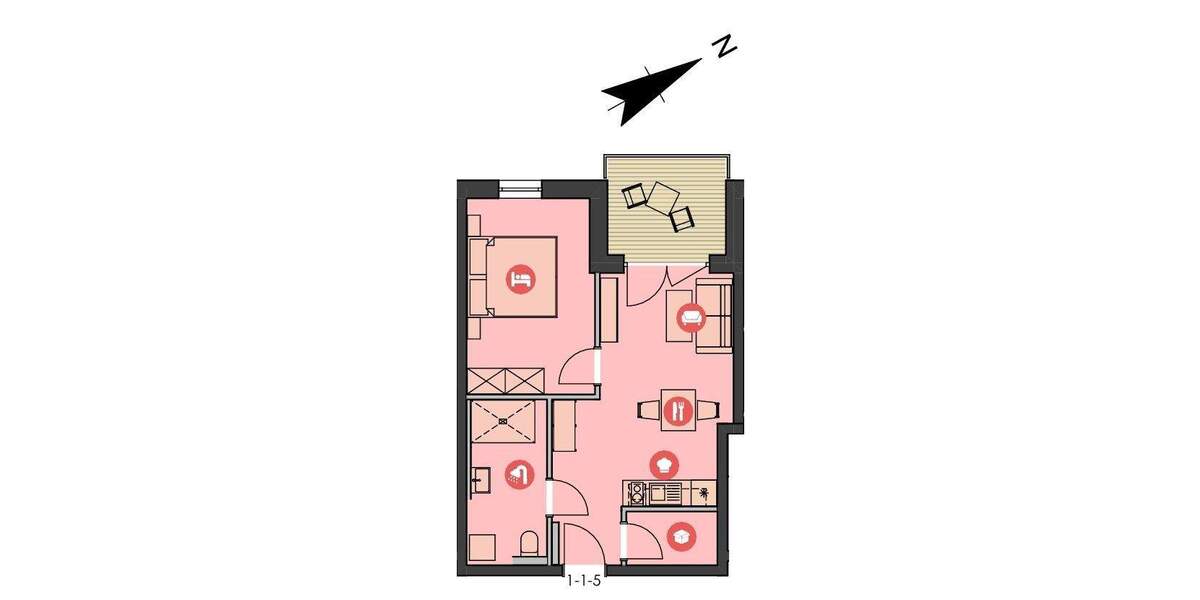 Etagenwohnung Dinkelsbühl - 2 Zimmer, 47 m&sup2;, 245.000&euro; | Angebot:25939234