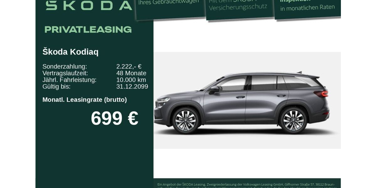 Skoda Kodiaq 5.520 km 55.290 &euro; Neu-Ulm 89231