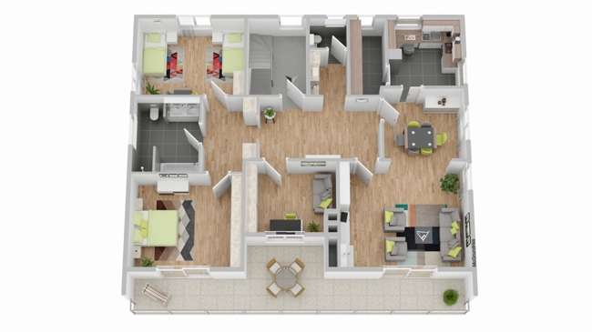Etagenwohnung Weihenzell - 7 Zimmer, 235 m&sup2;, 339.000&euro; | Angebot:22934339