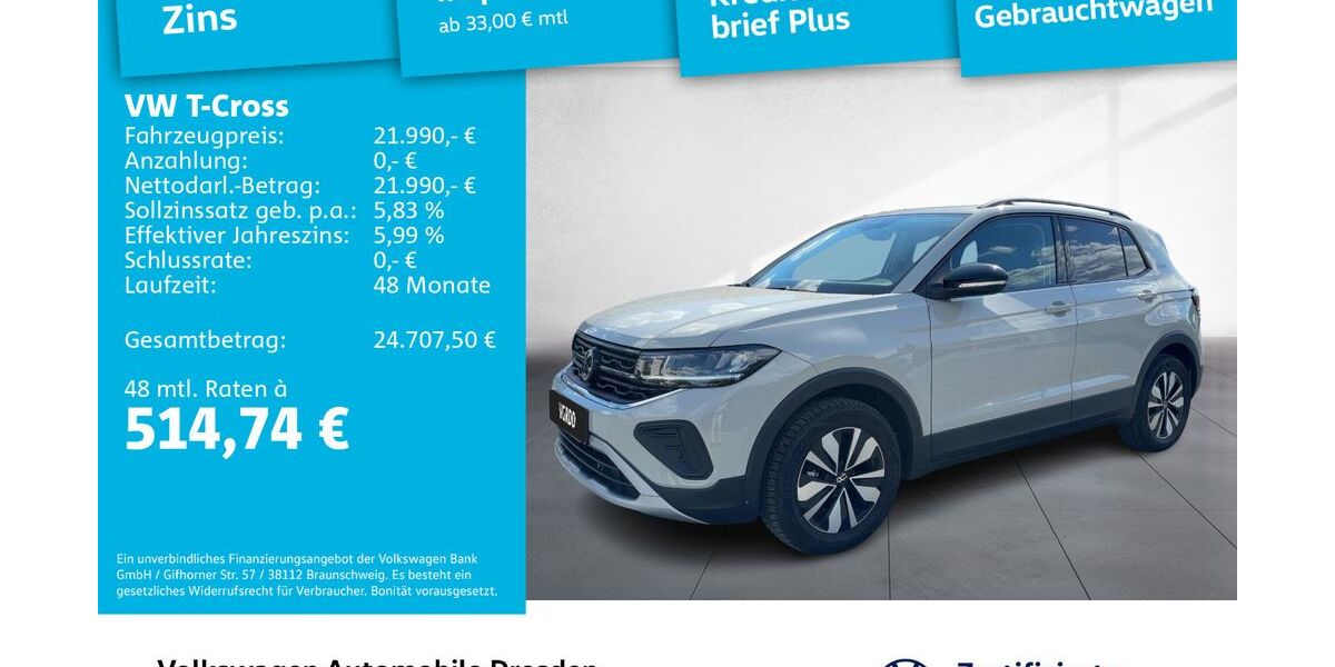 VW T-Cross 9.202 km 21.485 &euro; Dresden 01067