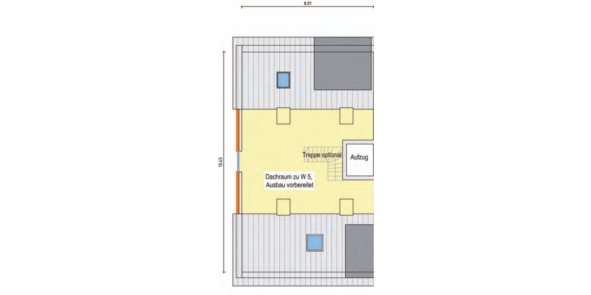Provisionsfrei: Dachgeschosswohnung, Barrierefrei, Ausbaureserve 3 zimmer