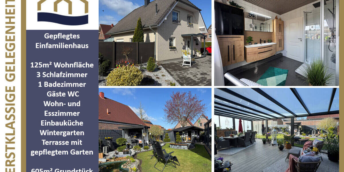 Einfamilienhaus Schortens Heidmühle - 4 Zimmer, 125 m&sup2;, 429.000&euro; | Angebot:26330524