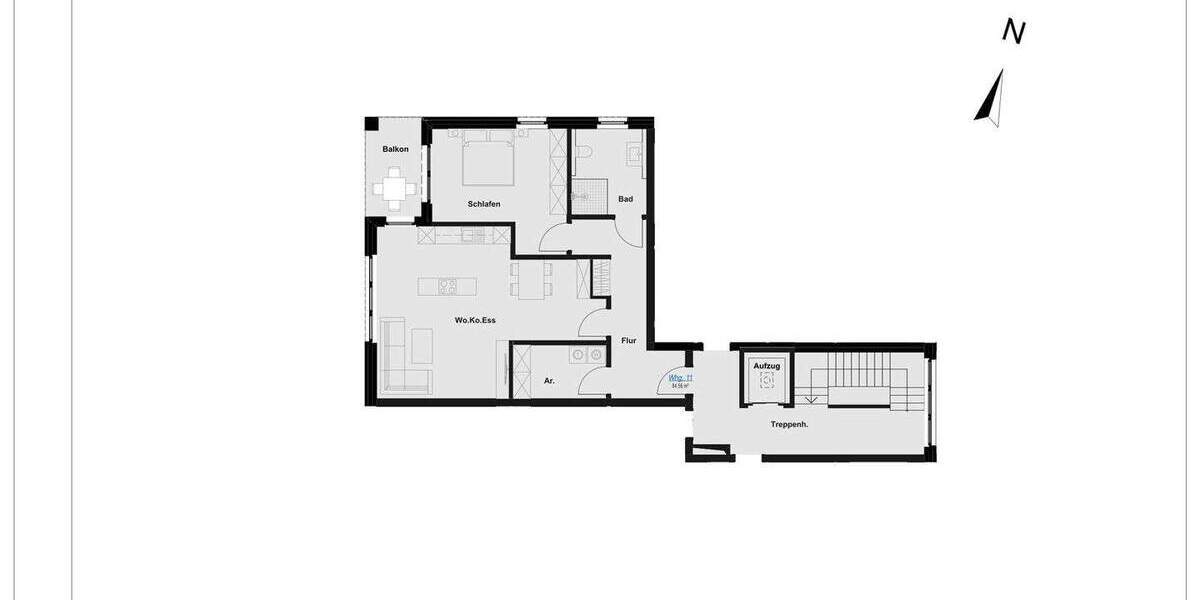 Etagenwohnung Rheine Schotthock - 2 Zimmer, 84 m&sup2;, 397.000&euro; | Angebot:25799704