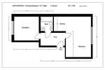 2-Zimmer-Wohnung mit offener Küche
