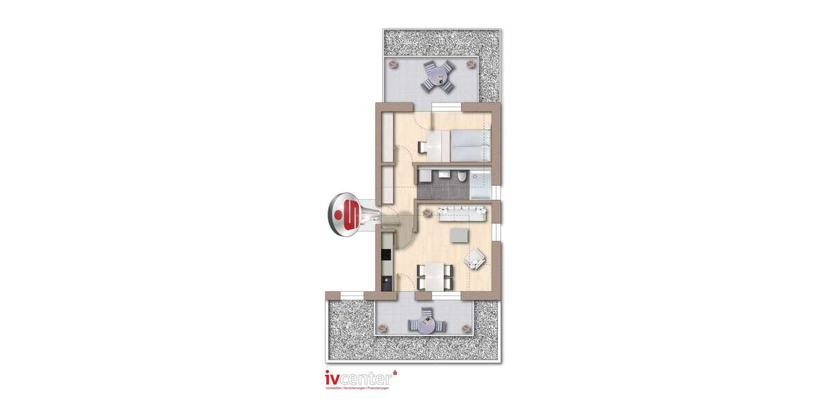 Etagenwohnung Rehlingen-Siersburg Siersburg - 2 Zimmer, 57 m&sup2;, 220.896&euro; | Angebot:24962207