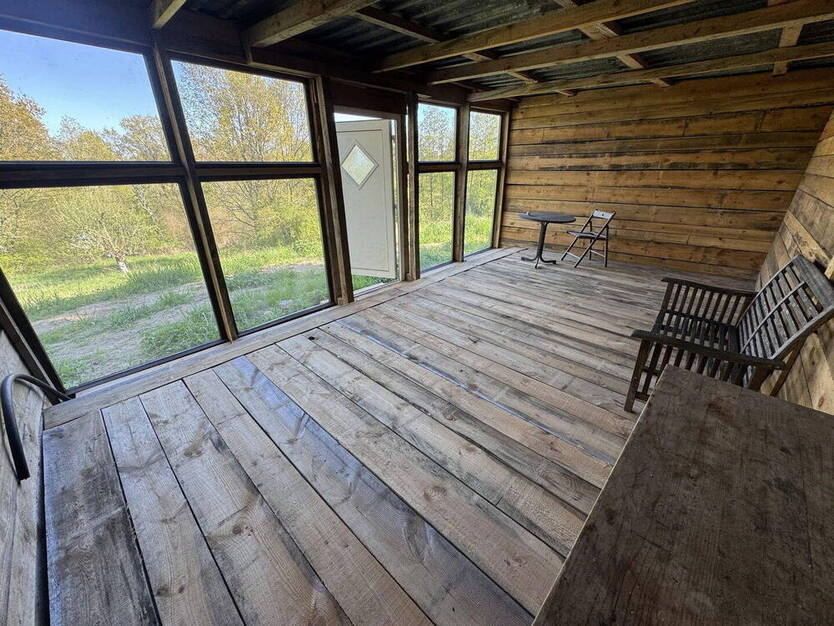 Tinyhaus Naturgrundstück 1652qm Landschaftsschutzgebiet ca90Min.von Berlin 1Nachbar Nebengebäude
