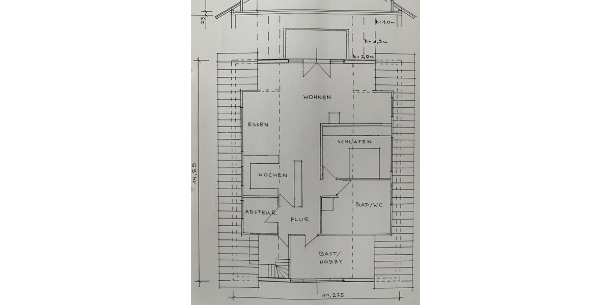Helle, großräumige 3-Zimmer Dachgeschoss-Wohnung 3 zimmer