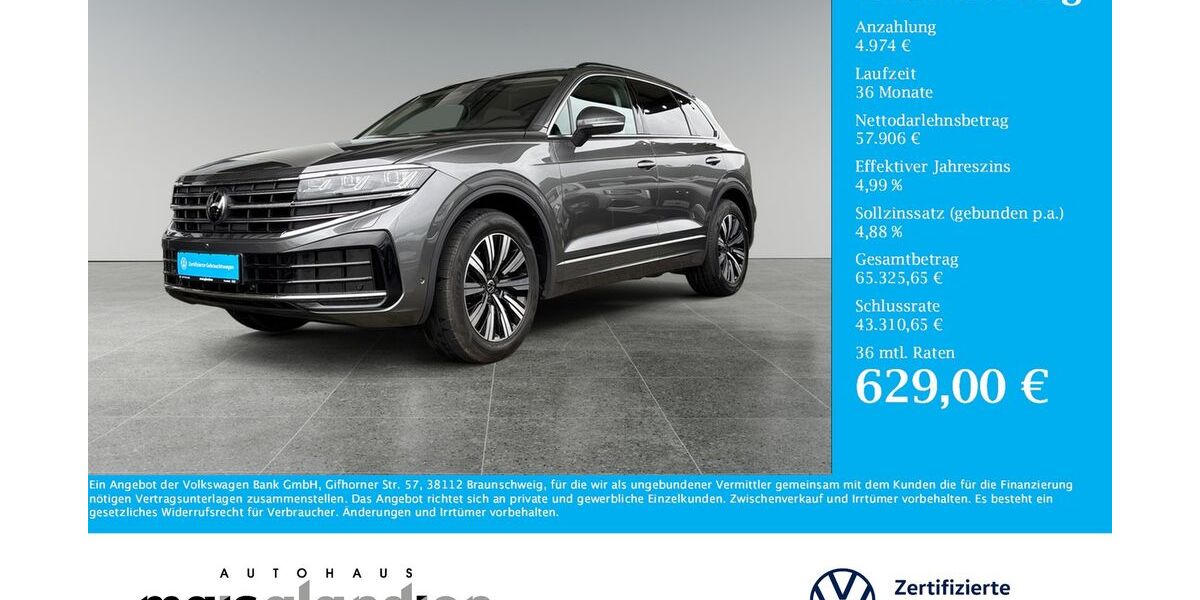 VW Touareg 31.430 km 62.880 &euro; Pronsfeld 54597