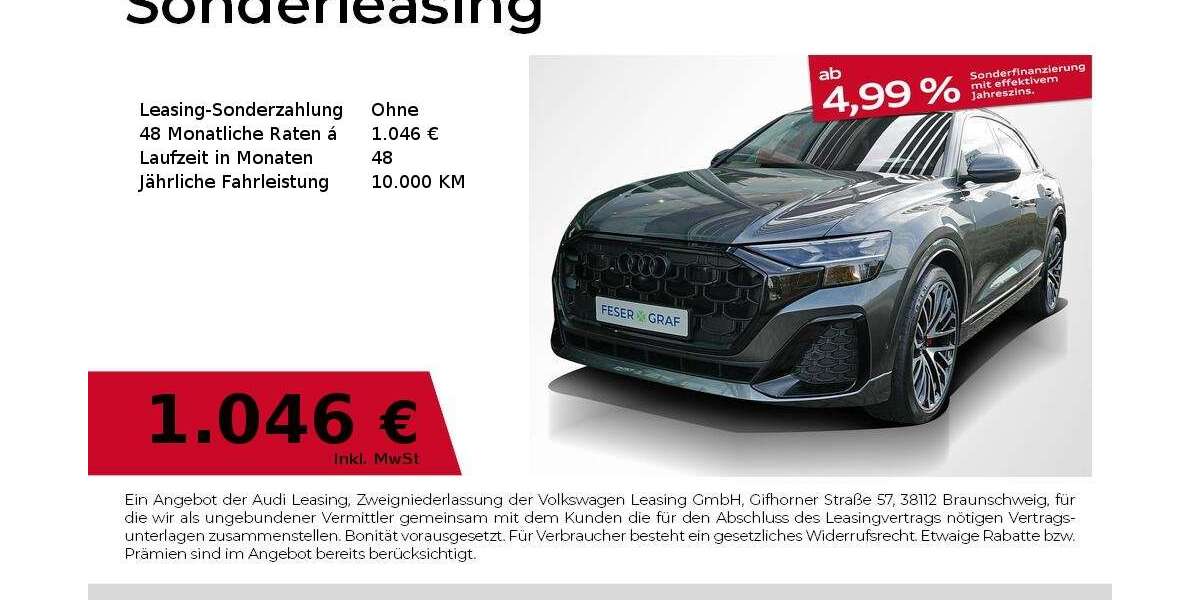 Audi Q8 14.500 km 98.480 &euro; Fürth 90763