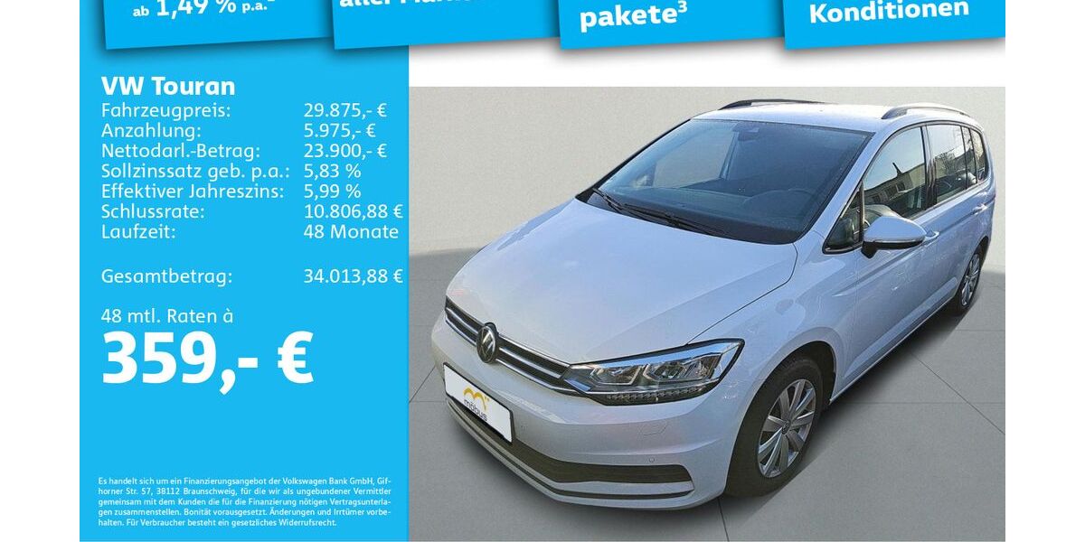 VW Touran 59.131 km 29.875 &euro; Berlin 13088