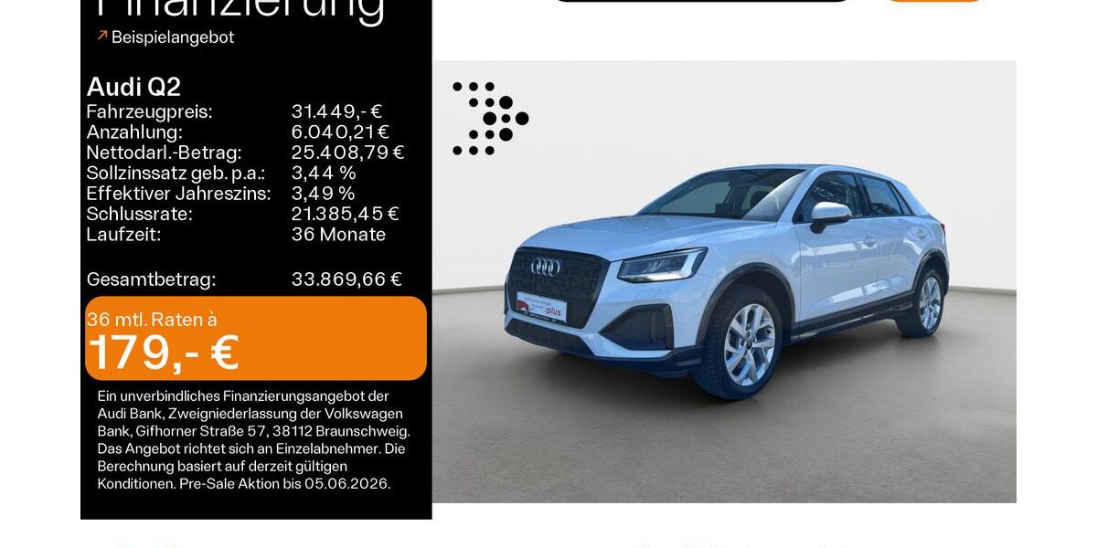 Audi Q2 14.200 km 31.449 &euro; Hanau 63452