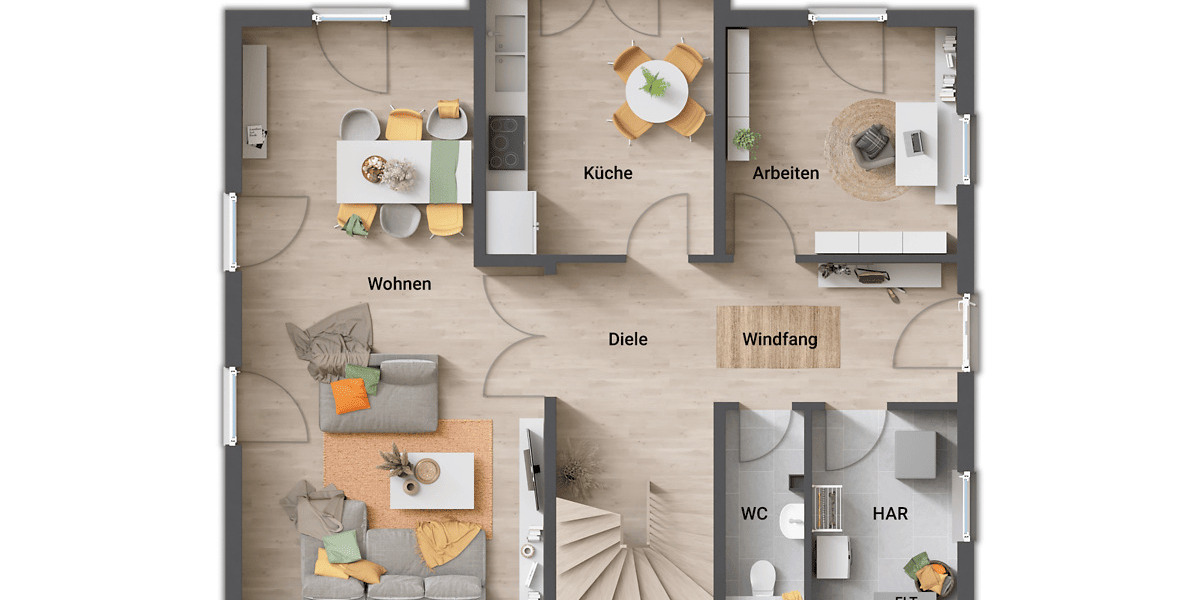 Einfamilienhaus Schwabhausen - 6 Zimmer, 161 m&sup2;, 414.740&euro; | Angebot:25851597