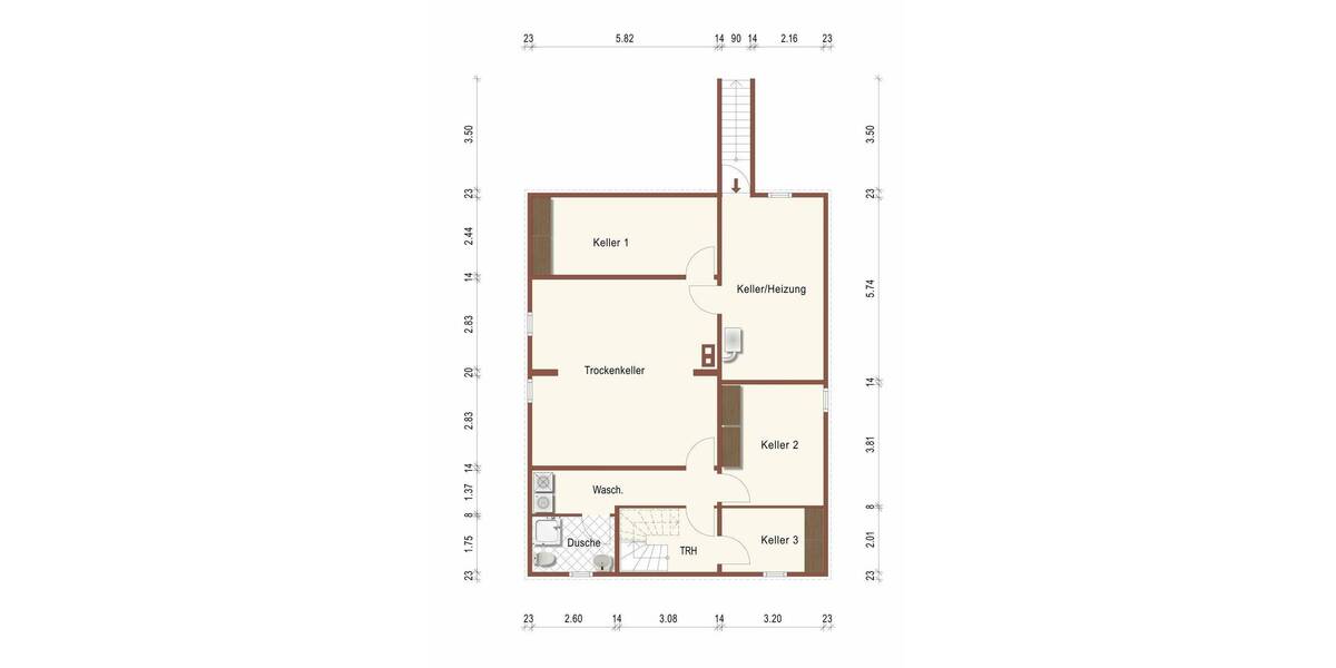 Etagenwohnung Ahlen Innenstadt - 3 Zimmer, 92 m&sup2;, 230.000&euro; | Angebot:25745412