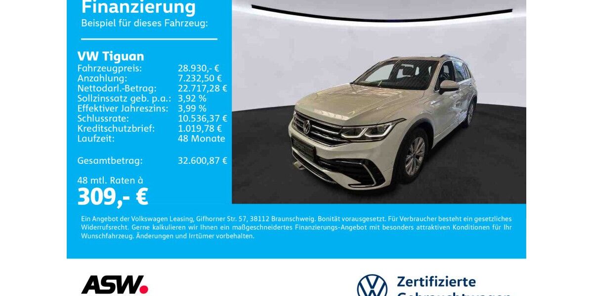 VW Tiguan 87.000 km 28.930 &euro; Sinsheim 74889