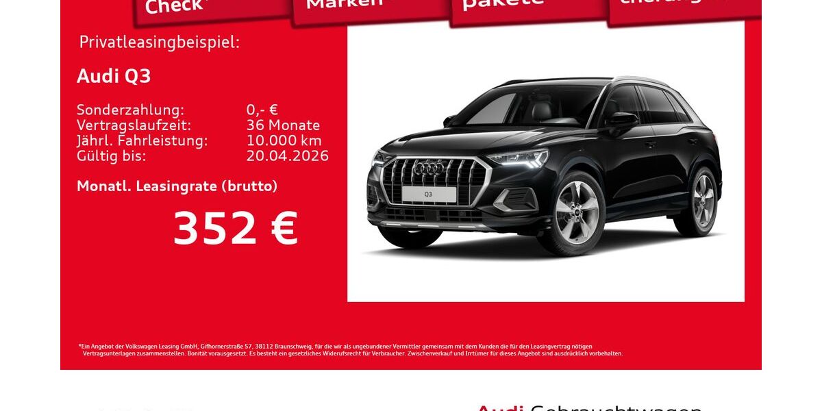 Audi Q3 4.292 km 38.770 &euro; Hamburg 20537