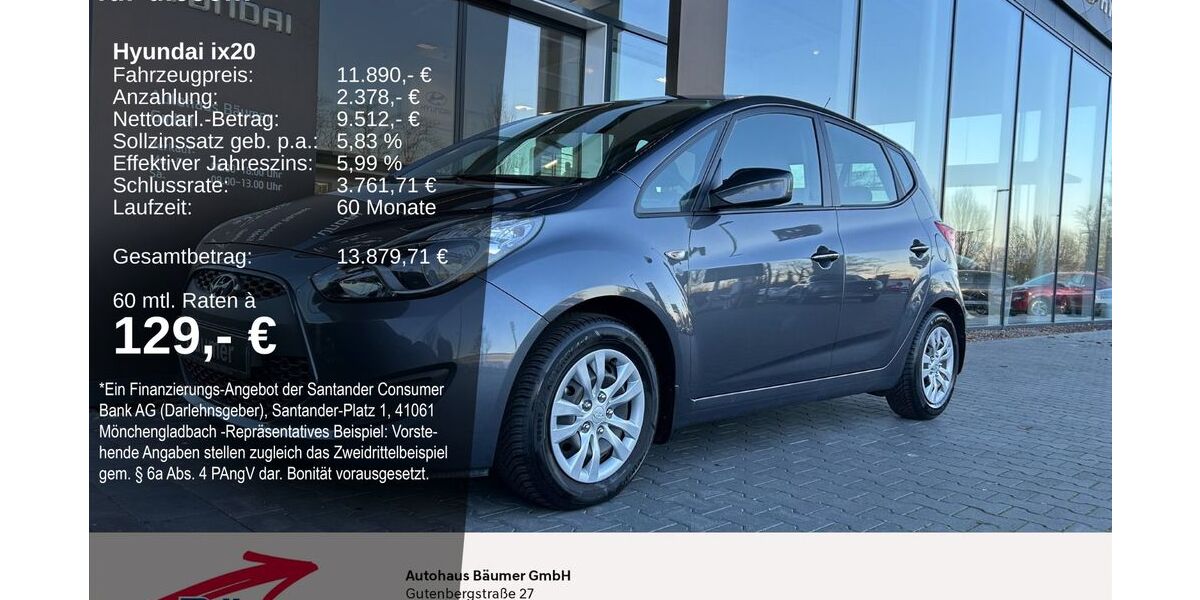 Hyundai ix20 60.227 km 11.890 &euro; Ibbenbüren 49479