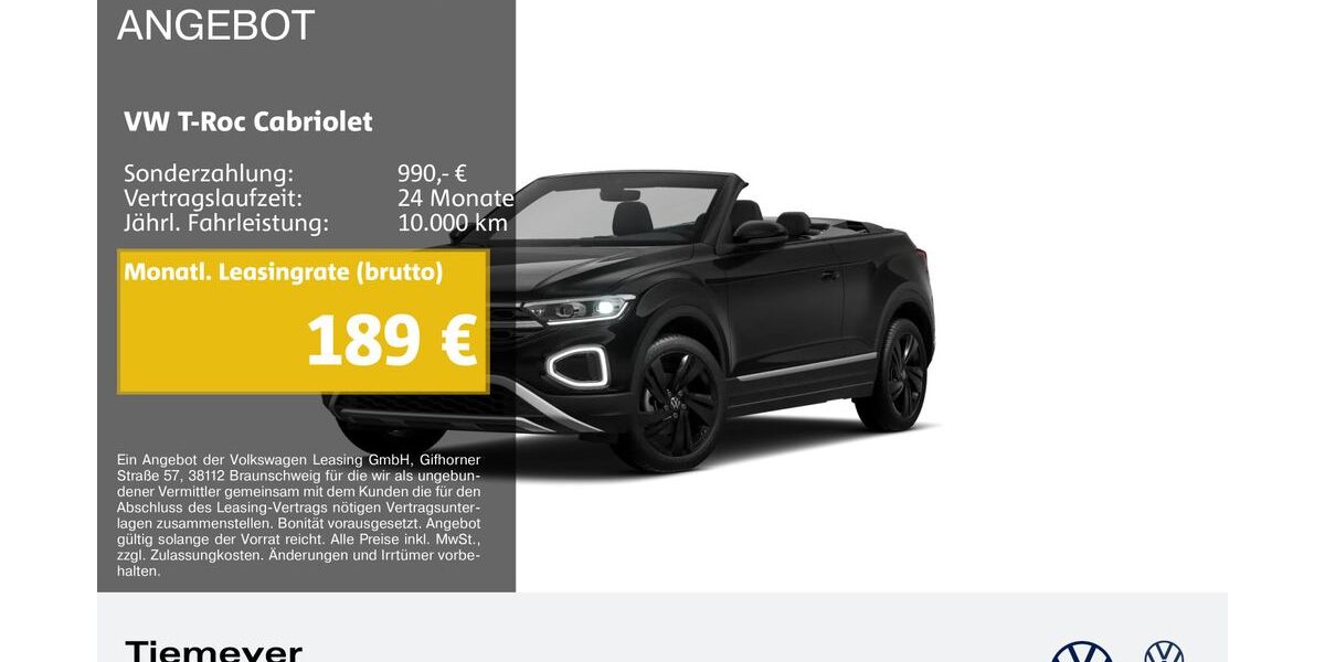 VW T-Roc 1.782 km 28.100 &euro; Plettenberg 58840