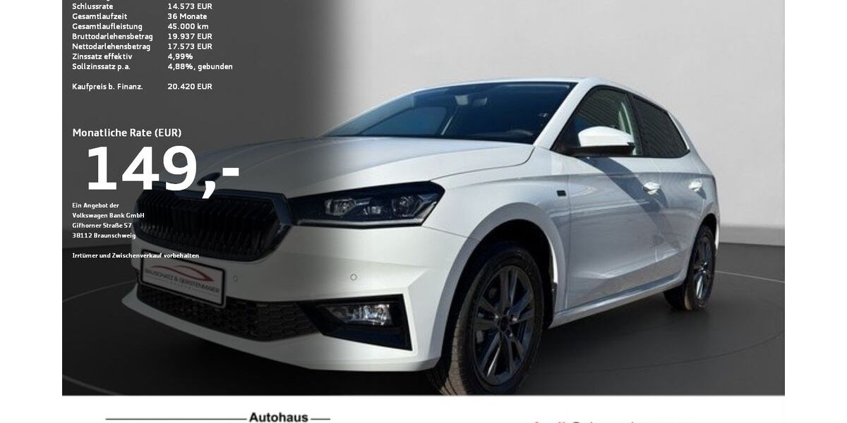 Skoda Fabia 3.000 km 20.420 &euro; Ravensburg 88214