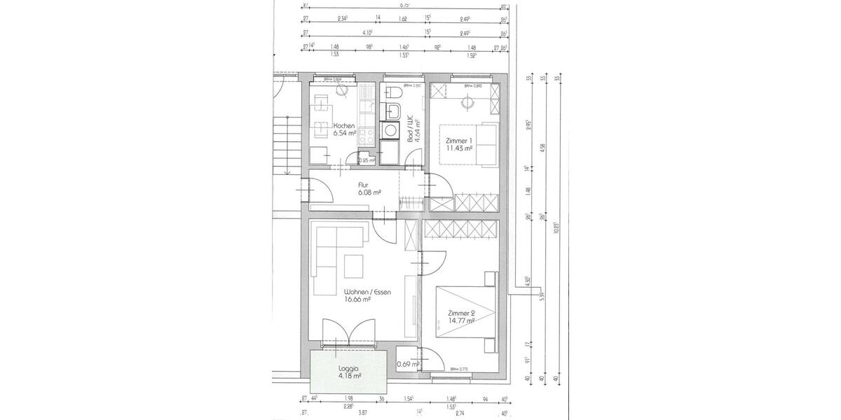 Hochparterre Salzgitter - 3 Zimmer, 64 m&sup2;, 650&euro; | Angebot:21802911