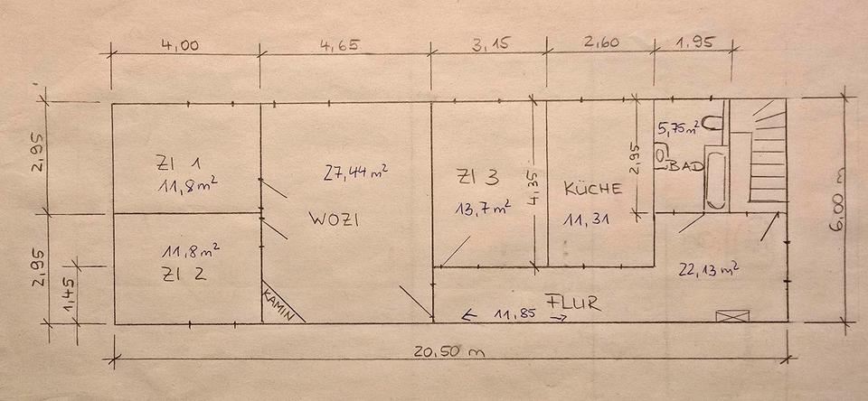 Etagenwohnung Storkow (Mark) - 4 Zimmer, 110 m&sup2;, 1.250&euro; | Angebot:25332208