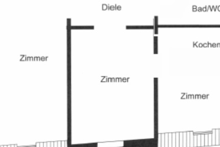 Teilmöblierte 2,5 Zi, 60qm Altbauwohnung zimmer