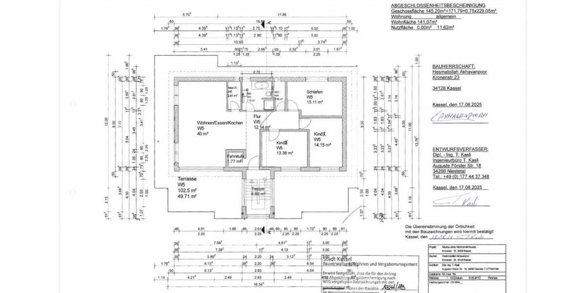 Mehrfamilienhaus, Wohnhaus Kassel Harleshausen - 4 Zimmer, 155 m&sup2;, 1.860&euro; | Angebot:25416141