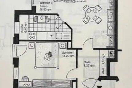 Wohnung Münster Berg Fidel - 3 Zimmer, 78 m&sup2;, 1.090&euro; | Angebot:26660518