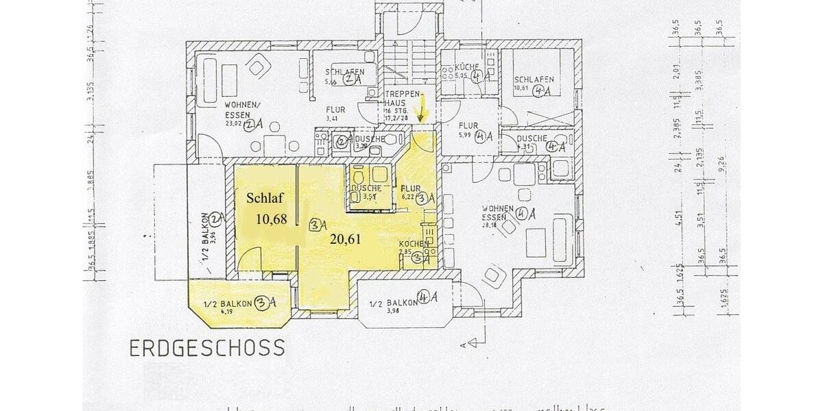 Etagenwohnung Bad Griesbach im Rottal - 2 Zimmer, 49 m&sup2;, 99.000&euro; | Angebot:26882722
