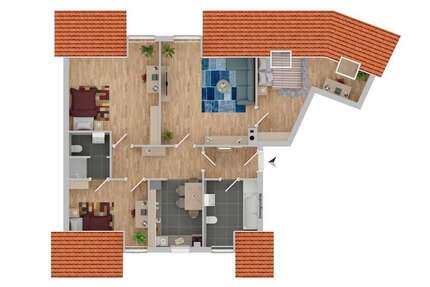 Wohnung Zella-Mehlis Mehlis - 4 Zimmer, 92 m&sup2;, 135.000&euro; | Angebot:20220021