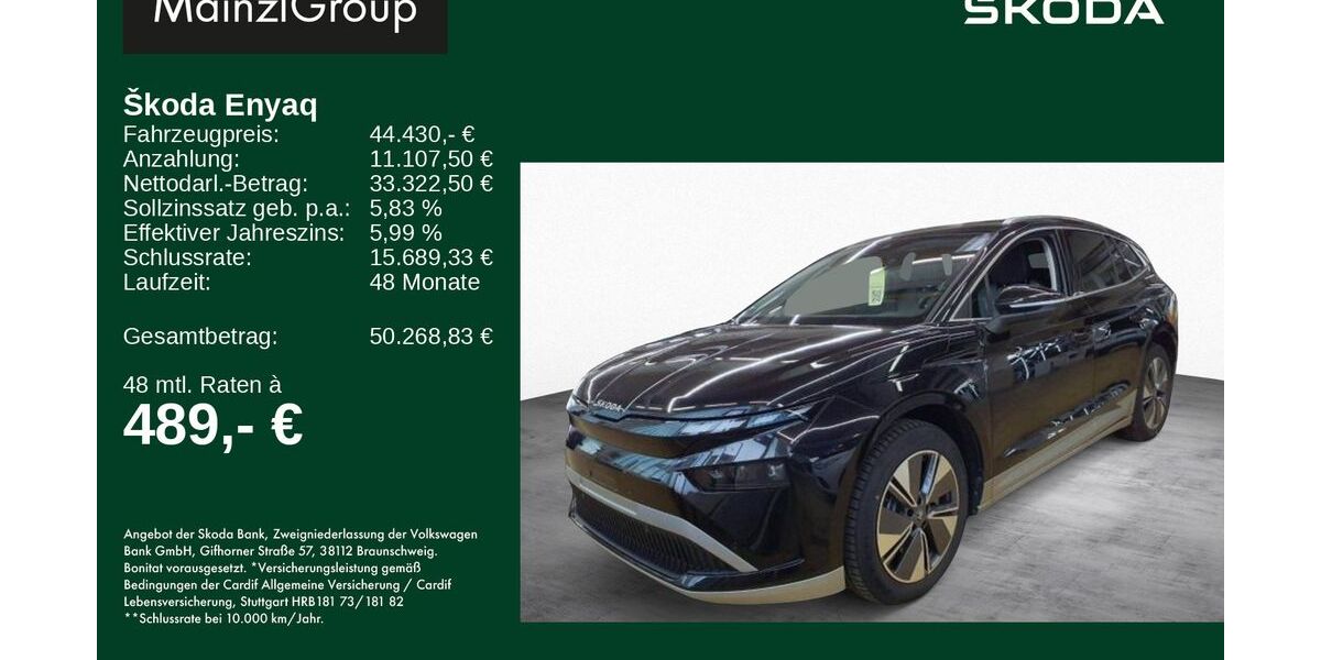 Skoda Enyaq 14.000 km 44.430 &euro; Feldkirchen/Westerham 83620