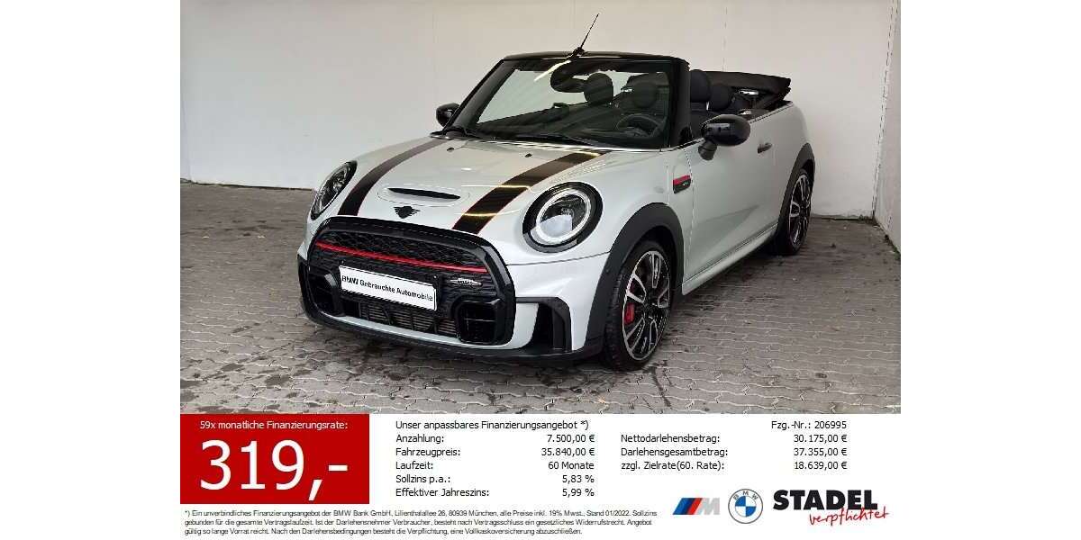 Mini John Cooper Works 25.738 km 35.840 &euro; Heilbronn 74074