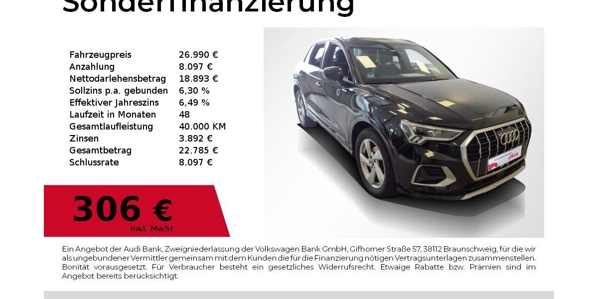 Audi Q3 114.800 km 26.990 &euro; Lauf an der Pegnitz 91207