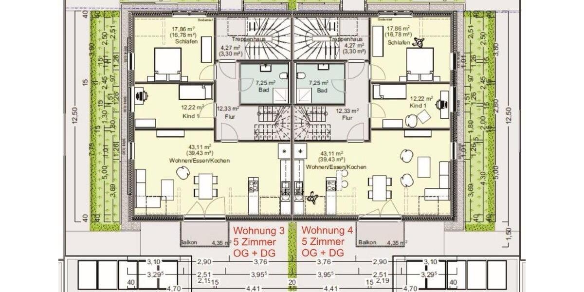 Etagenwohnung Langquaid - 5 Zimmer, 128 m&sup2;, 1.355&euro; | Angebot:24770150
