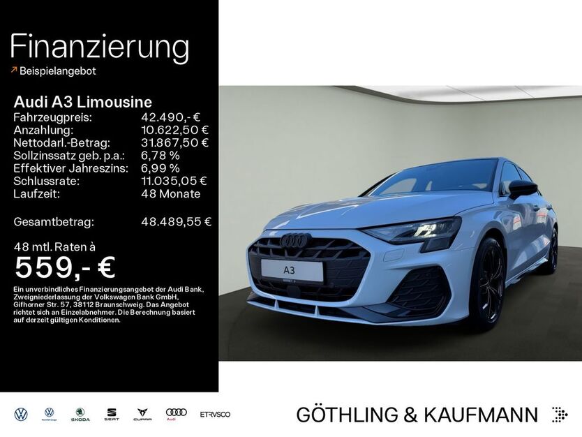 Audi A3 12.500 km 42.490 € Hofheim 65719