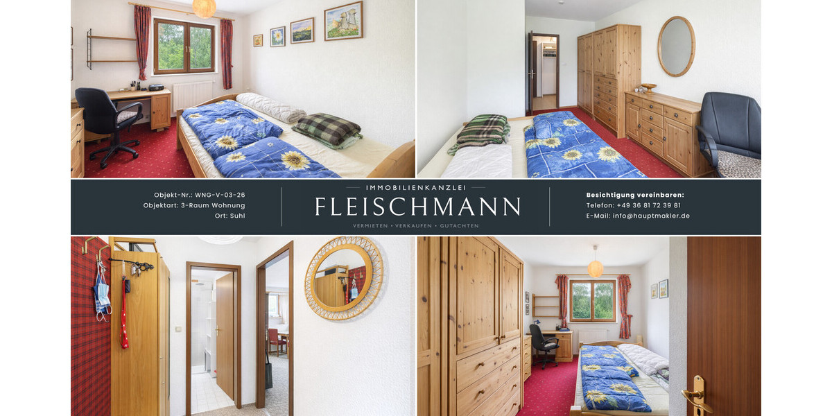 Wohnkomfort mit Balkon, Einbauküche und solider Ausstattung in gepflegtem Wohnumfeld - Erdgeschoßwohnung Suhl Schmiedefeld am Rennsteig | Angebot:27083806