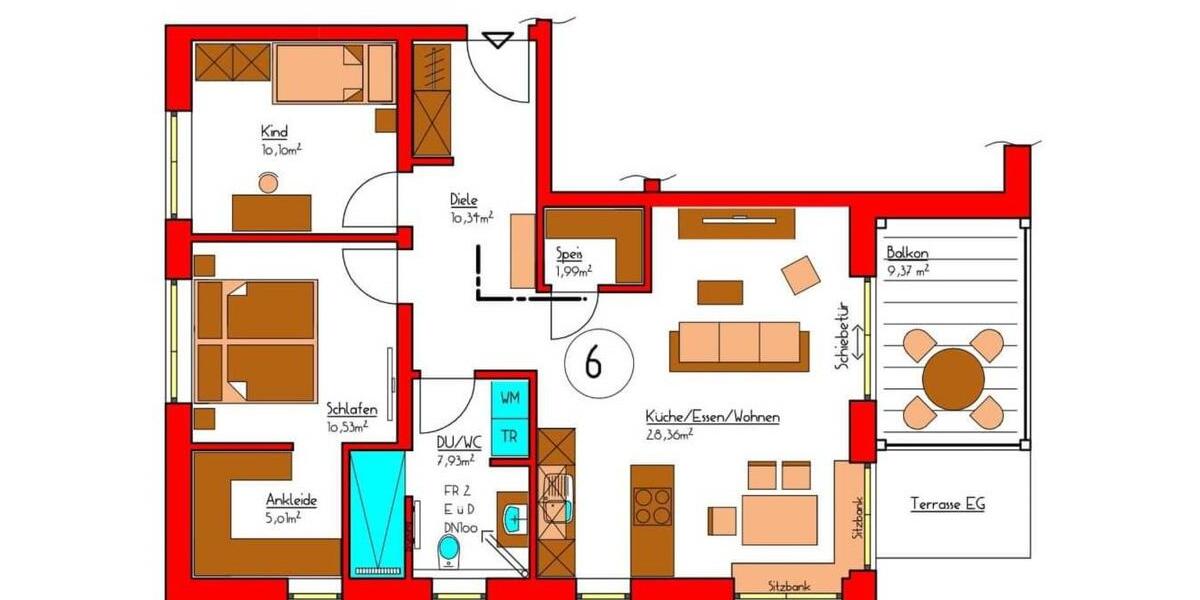 3-Zimmerwohnung mit Balkon in Vorderbreitenthann 3 zimmer