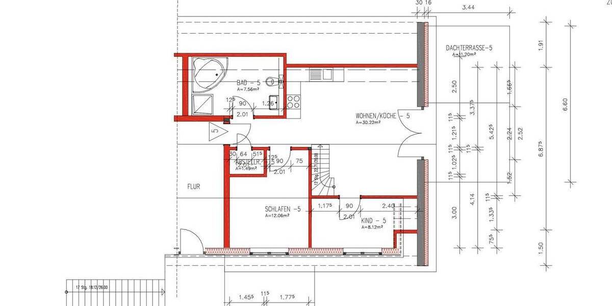 Etagenwohnung Neustadt - 3 Zimmer, 70 m&sup2;, 327.000&euro; | Angebot:26243396