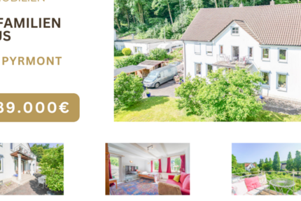 Haus Bad Pyrmont - 6 Zimmer, 220 m&sup2;, 444.000&euro; | Angebot:26316670