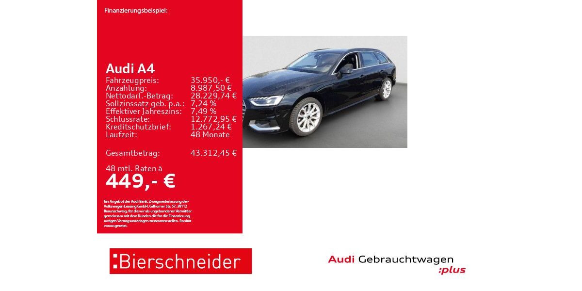 Audi A4 21.988 km 35.950 &euro; Aalen 73431